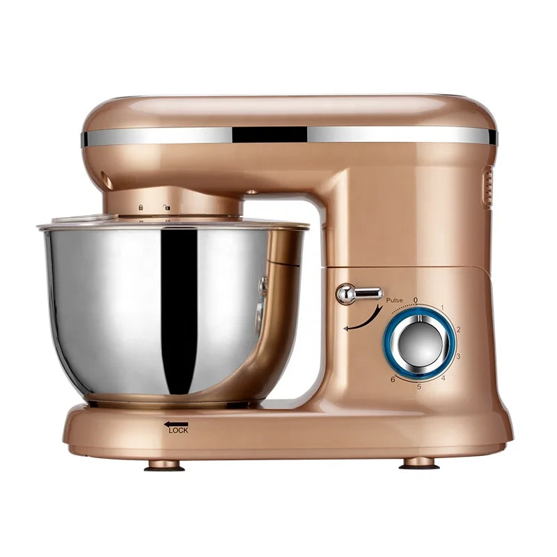 5.5L 3 In 1 Profesional 1400W 6-Speed Commercial Dough Mixer Electric Stand Food Mixers Kitchen