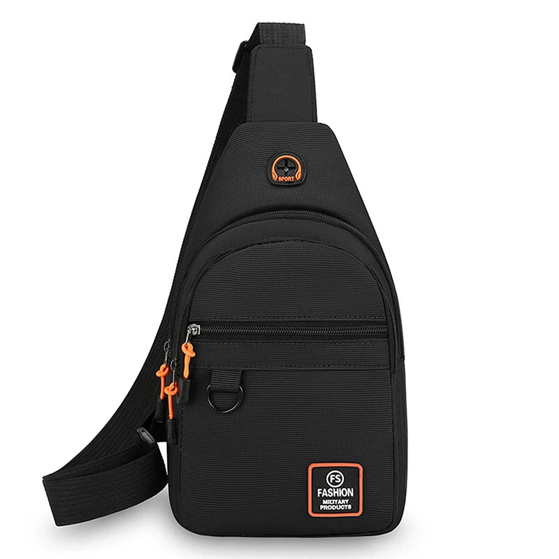 Fashion Men's Chest Bag Handbag Lightweight Oxford Fabric Crossbody Shoulder Bag Stylish Casual Waist Packs Male Chest Bag