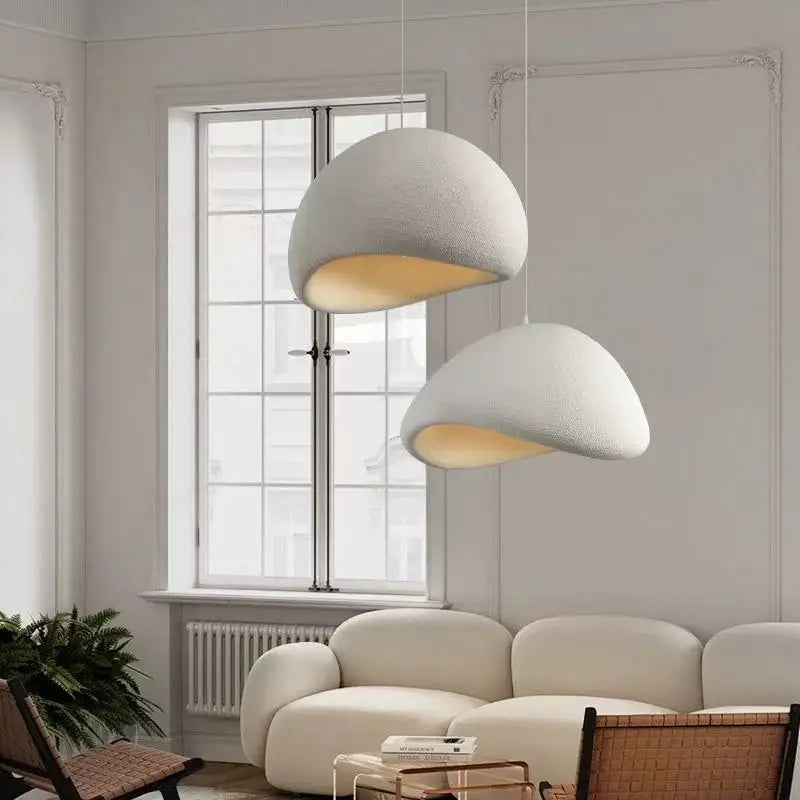 Nordic Wabi Sabi Pendant Light Modern LED Ceiling Chandelier Light for Living Room Dining Bedroom Bar Home Decor Hanghing Lamp