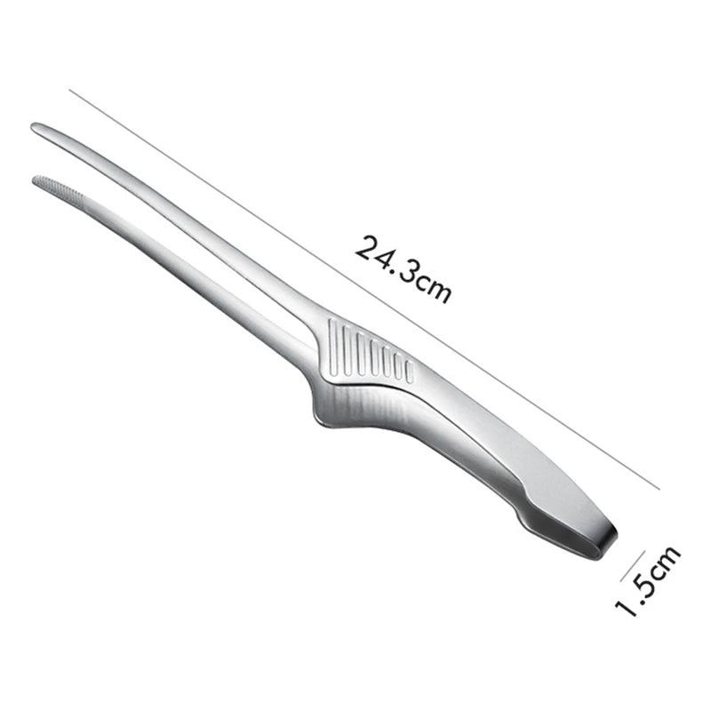 BBQ Food Tongs Barbecue Clips Stainless Steel Kitchen Accessories Cooking Outdoor Grilling Non-Stick Steak Clamp Baking Tool