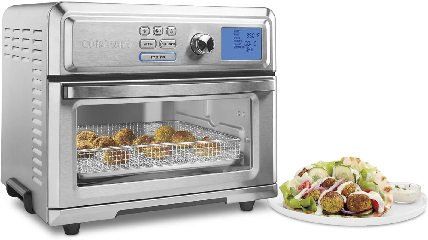 Cuisinart Air Fryer Toaster Oven, Digital Display, Digital 1800 Watt, Adjustable Temperature and Controls, Stainless Steel