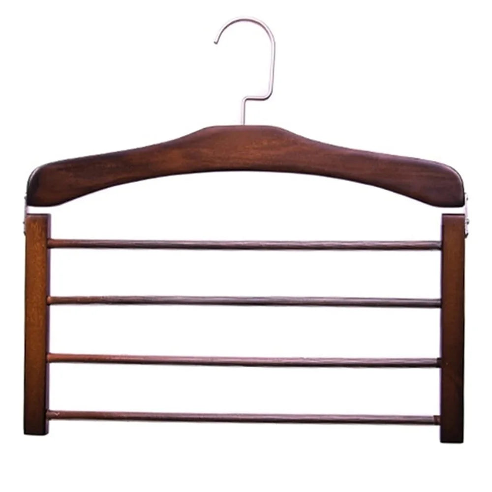 Solid Wood Clothes Drying Rack Wardrobe Storage Rack Multi-function Solid Wood Trouser Rack Towel Rack Home Apartment Clothes ra