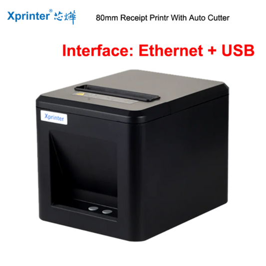 Xprinter 80mm Portable Receipt Printer Hand Printer T80A USB/USB+Lan Port Printer With Auto Cutter POS Printer Kitchen Printer