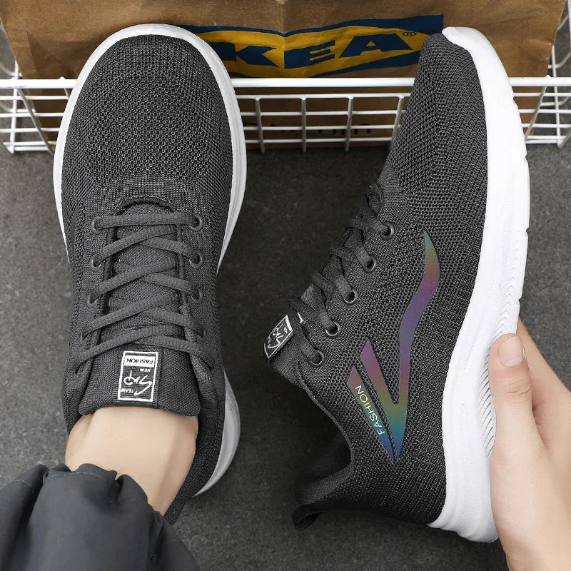 Men's shoes summer new simple single shoe versatile casual shoes soft sole lightweight running shoes breathable sports shoes