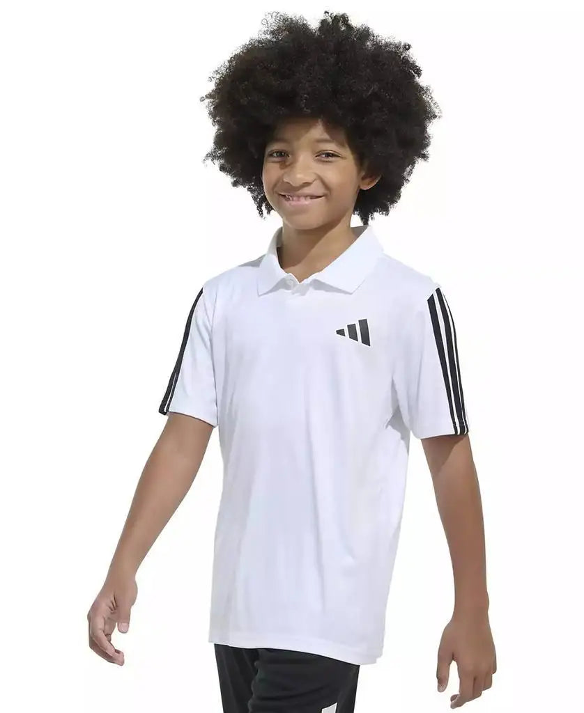 adidas | Big Boys Printed Debossed Logo Short-Sleeve Polo Shirt