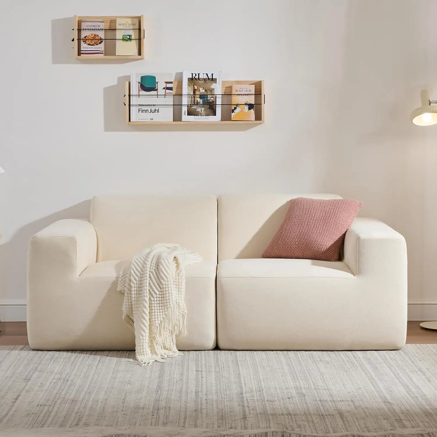 Modular Sectional Sofa,101" Grey Polyester 3-Seater Couch, Deep Seat & Wide Armrest, Perfect for Living Room & Apartment