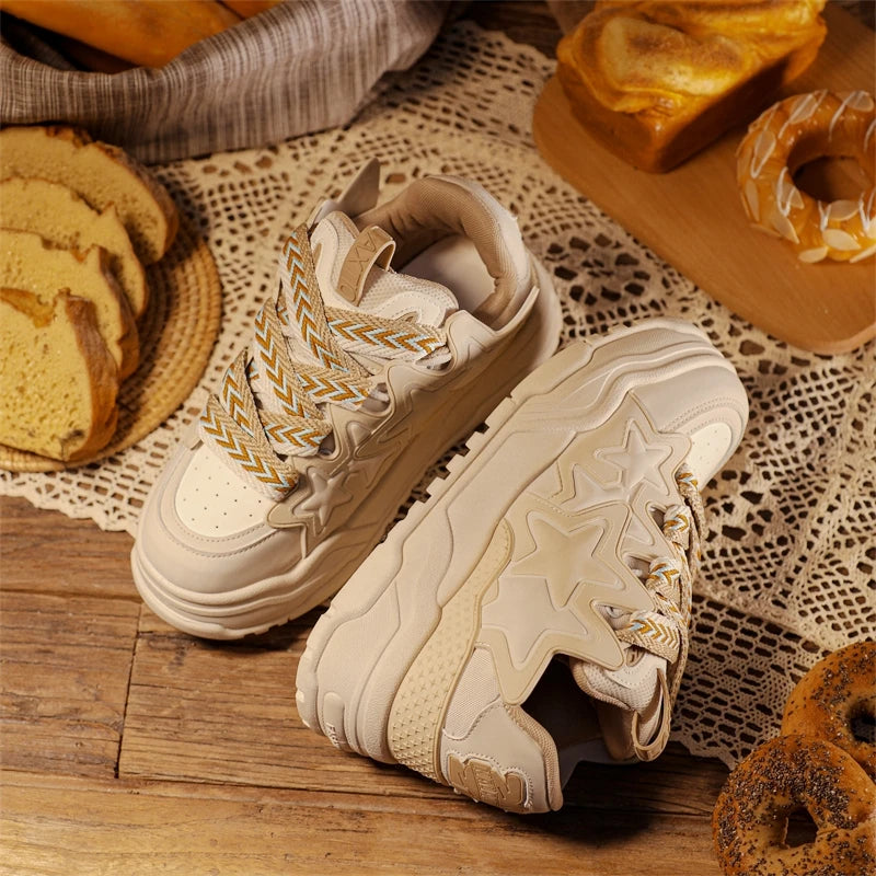 Male Board Class Footwear Autumn Casual Shoes for Mens Comfortable Anti Slip Sneakers Man Fashion Outdoor Youth Tide Bread Shoes