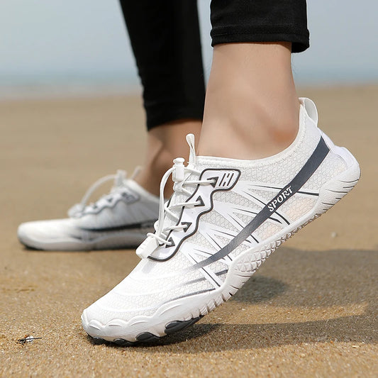 Wading Shoes Men Women Barefoot Beach Shoes Outdoor Fitness Swimming Shoes Quick-Drying Upstream Shoes Unisex Water Sports Shoes