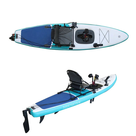 Vicking Inflatable Pedal Kayak Professional Board Kayak Drive System Hot Sale Sport Fishing Boat Canoe for Rowing