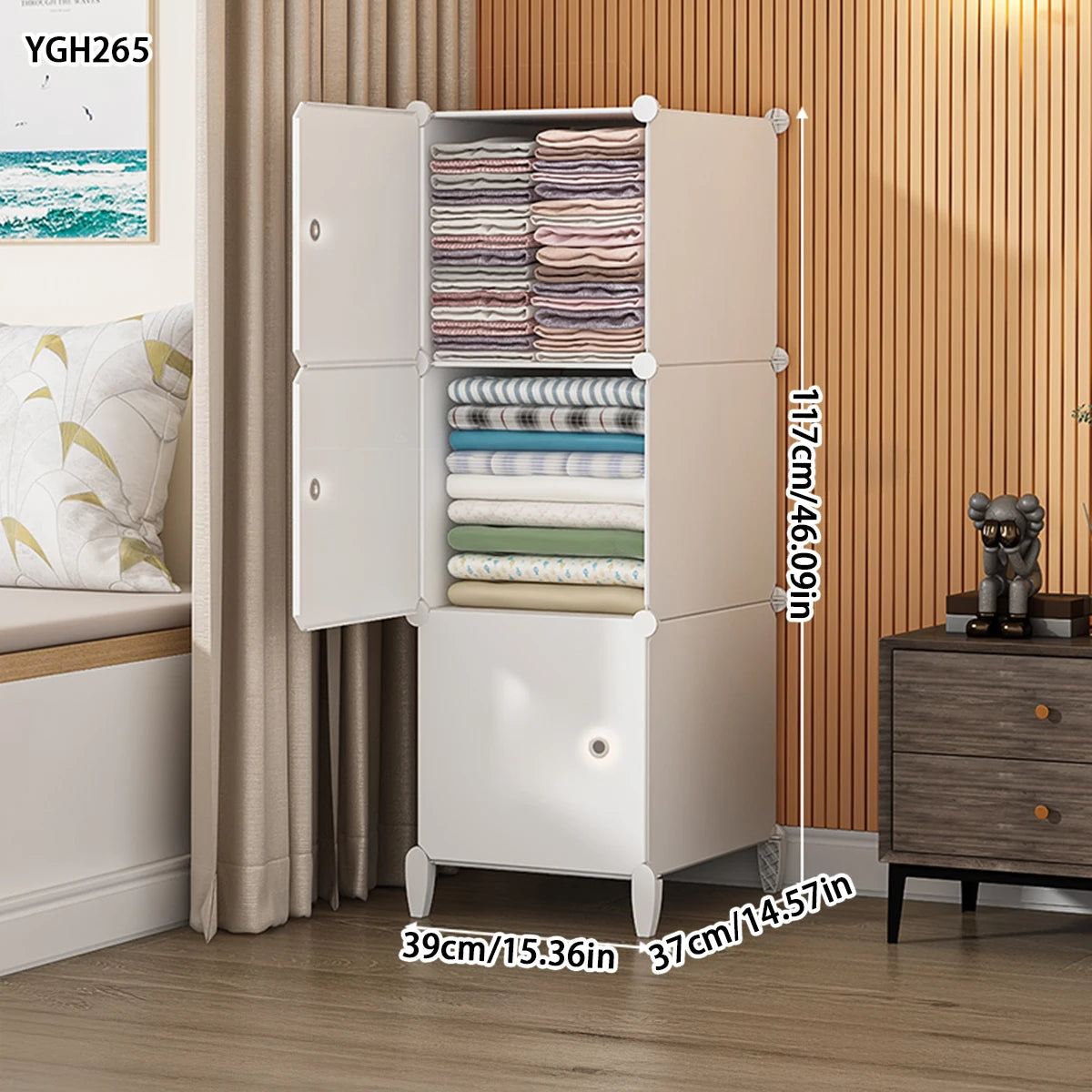 Children's Wardrobe Simple Assembly Storage Cabinet Single Dormitory Economical Rental Room Strong and Durable Baby Wardrobe