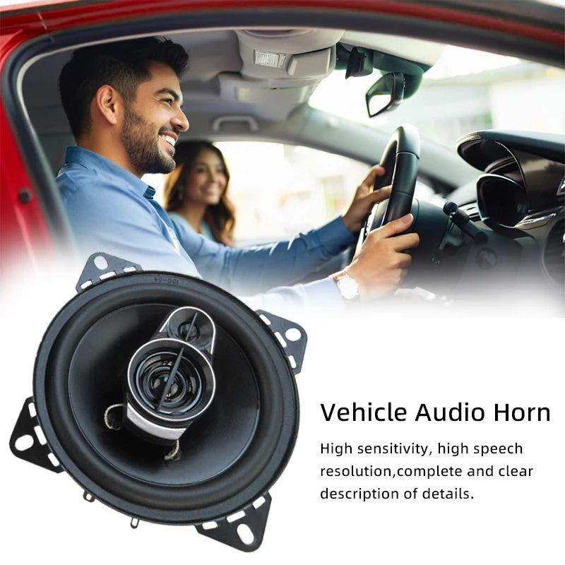 2pcs (2X280W) 560W Premium 4-Inch HiFi Car Speakers - HD Audio, 4.0 Surround, App Control, Universal Flush Mount