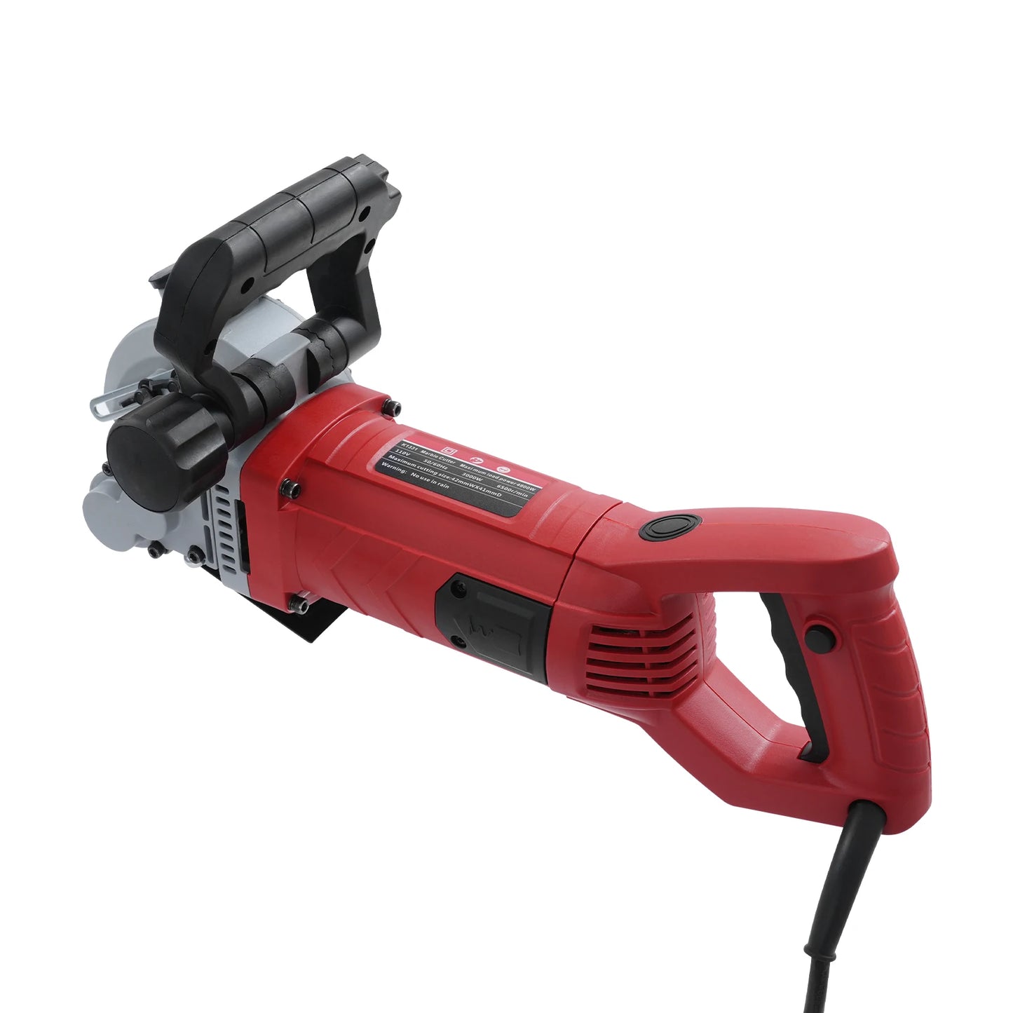Electric Wall Groove Cutting Machine Grooving Chaser, for Brick Concrete Slotting Groover Cutter With 5Pcs 5.2 inch Saw Blades