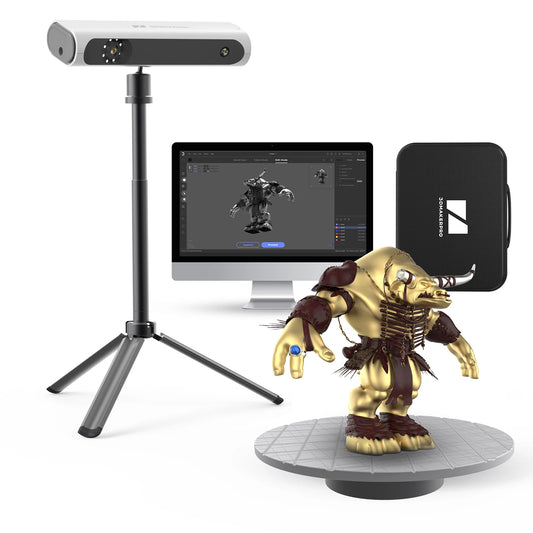 Scanner 3D com Objeto Preto, Digitalização Portátil em Grande Escala, Impressão 3D, Precisão 0,1mm, Digitalização 10FPS, Digital