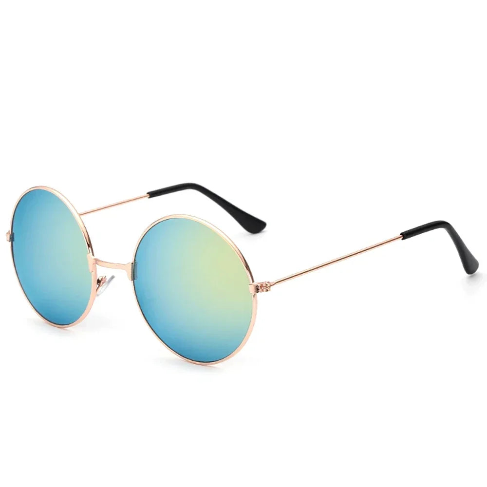 Women's Sunglasses Mens Round Ladies Fashion Mirror Glasses for Women Men Vintage UV400 Protection Sun Retro Eyewear EE06