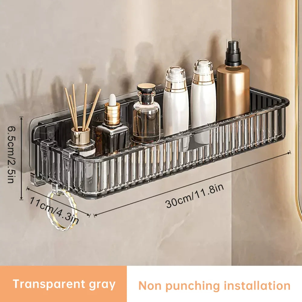 Bathroom and Toilet Storage Rack Non Perforated Toilet Washstand Wall Mounted Cosmetics Storage Rack