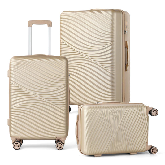 PC+ABS Expandable Luggage with Double Spinner Wheels & TSA Lock - Mint Green Airline Approved
