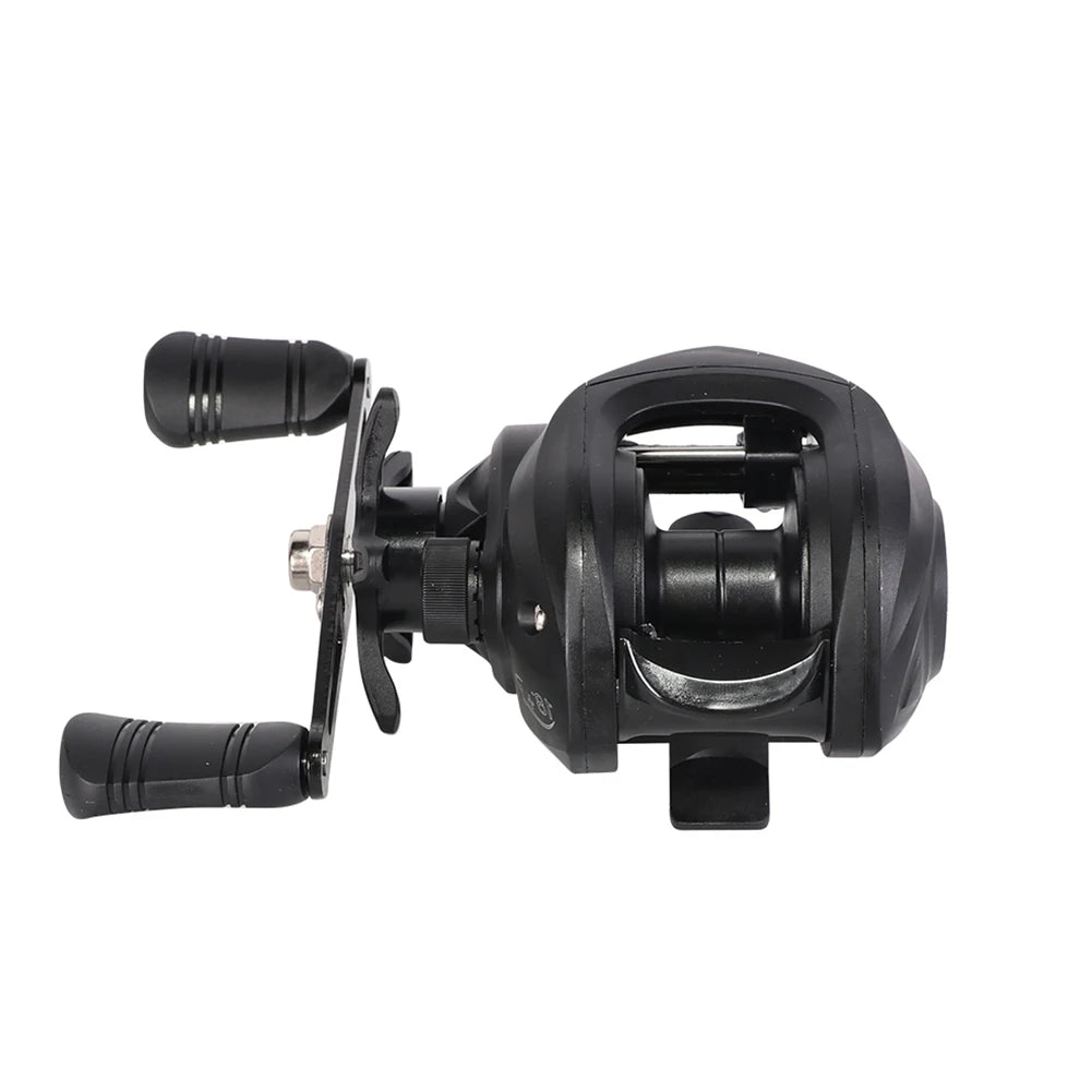 Fishing Wheel 7.2/1 Gear Ratio Baitcasting Reel Metal Max Drag 10kg Saltwater Freshwater 18+1BB for Beginners Fishing Accessory