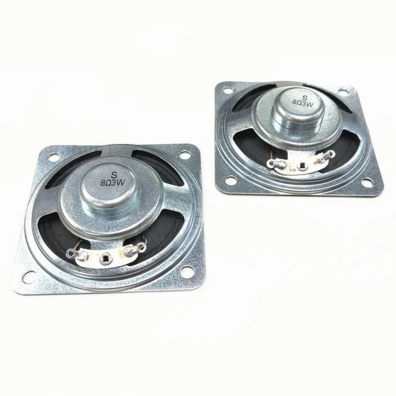 Square 2.25 Inch Audio Sound Speaker 8 Ohm 3W 57mm Full Range Speaker Edge Amplifier Home Loudspeaker DIY Keyboard Horn Toy