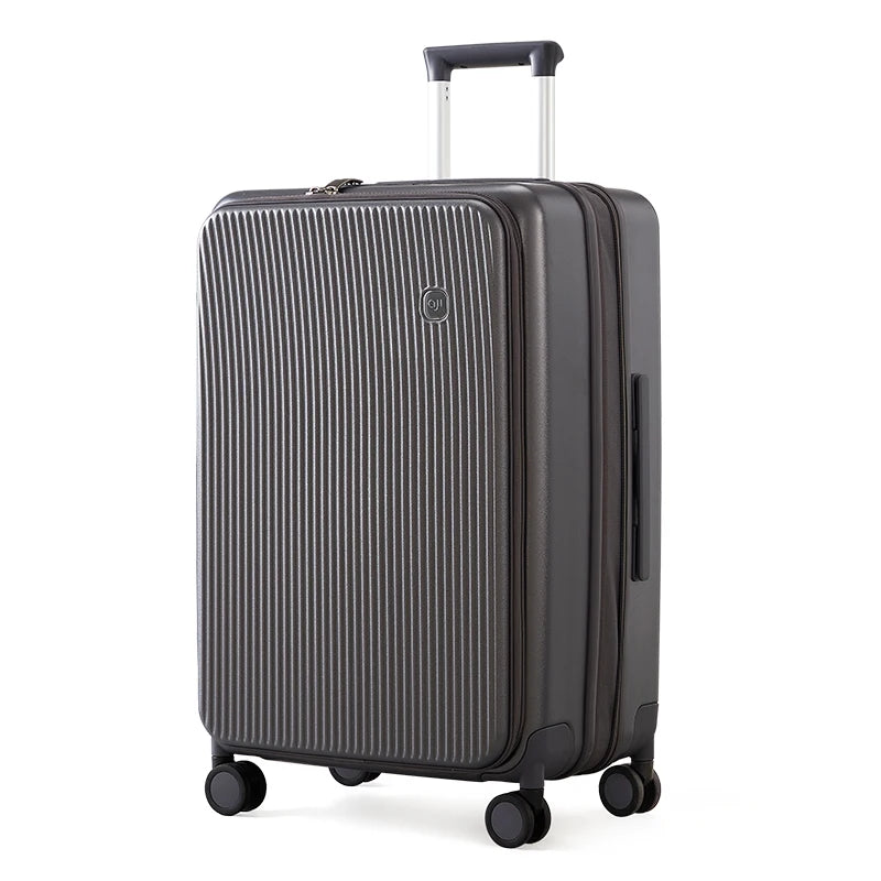 Aji Luggage Travel Suitcase New Design Side Opening Lid With 40MM Expanding Capacity Travel Suitcase 20 24 26 Inch Trolley Bag