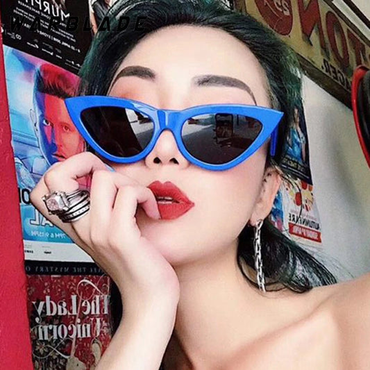 Vintage Sunglasses For Man Woman Luxury Brand Designer Fashion Outdoor Street Snap Cat Eye Sun Glasses Oculos De Sol Gafas UV400
