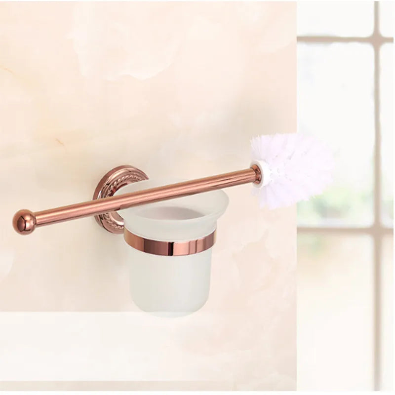 Rose Gold Bathroom Accessories Bath Brass Bathroom Soap Dish Set Toilet Life Bathroom Rack Paper Holder Bathroom Appliance