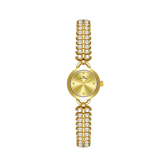 Elegant Watches For Woman Luxury High Quality Diamond Wheat Ladies Gold Bracelet Clock Fashion Waterproof Quartz Wristwatch