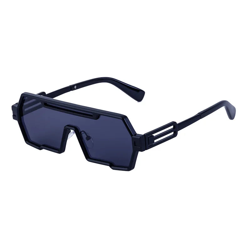 Irregular Square Steampunk Sunglasses For Men Women Brand Design Luxury Outdoor Sports Driving Sunscreen Metal Sun Glasses 2025
