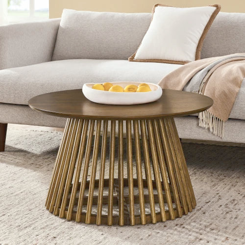 Modern Minimalist Coffee Table – Solid Wood Construction, Nordic Style, Simple and Elegant Design, Ideal for Living Room, Home