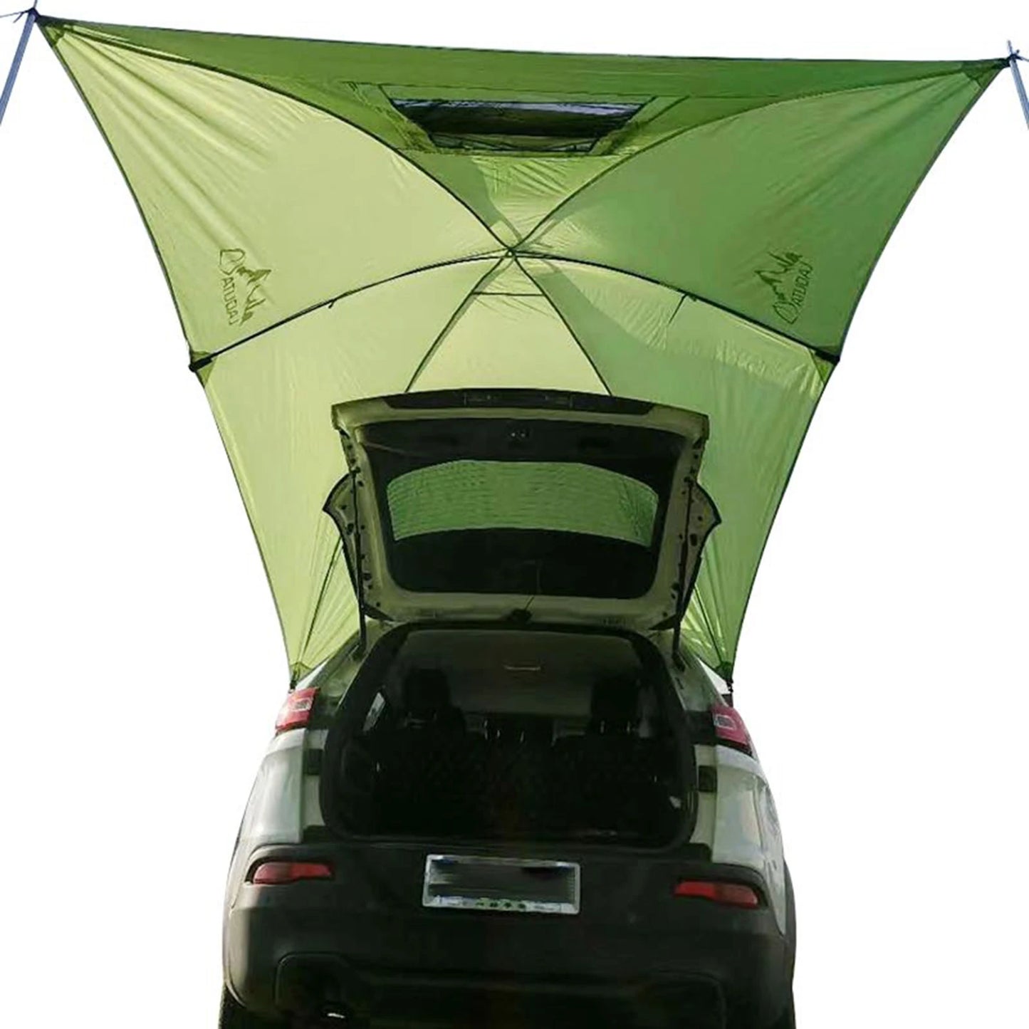 2.8x1.9M Portable and Foldable Outdoor Rainproof and Sunshade Car Rear Tent for Camping