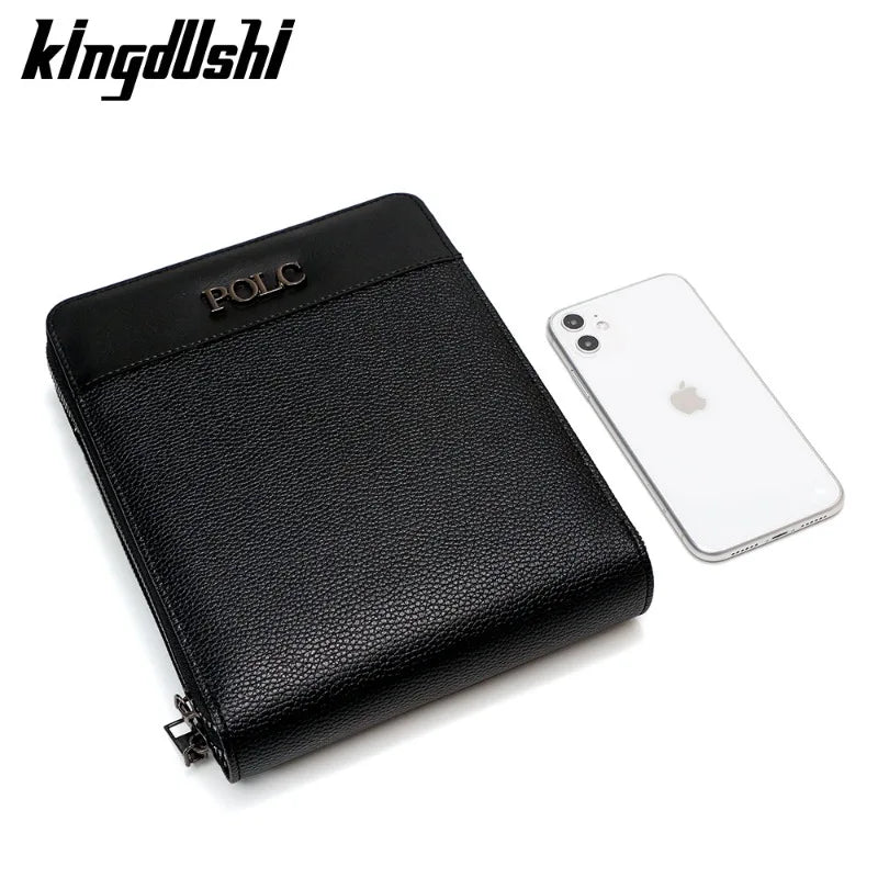 Men's casual crossbody bag, large capacity, personalized, fashionable, business men's chest bag, hand-held handbag