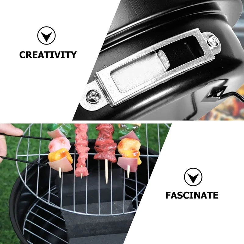 Portable Stainless Steel Barbecue Grill for Outdoor Cooking, Camping, Picnic and Kitchen Dining BBQ Tools