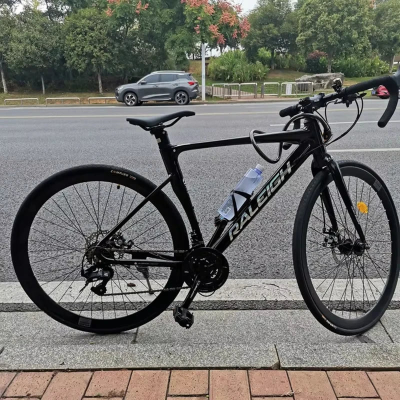 Aluminum Alloy Gravel Bike Road Bicycle.700C Racing Road Bike,40/60mm 16/18/24/27 Speed,Road Cycling Bicycle for Student Adult