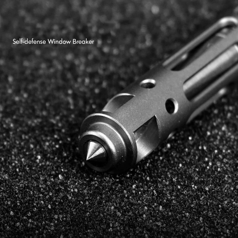 Titanium TC4 Tactical Pen Self Defense Outdoor Tool Keychain Portable Pocket Business Writing Pen Broken Window Tools wepons