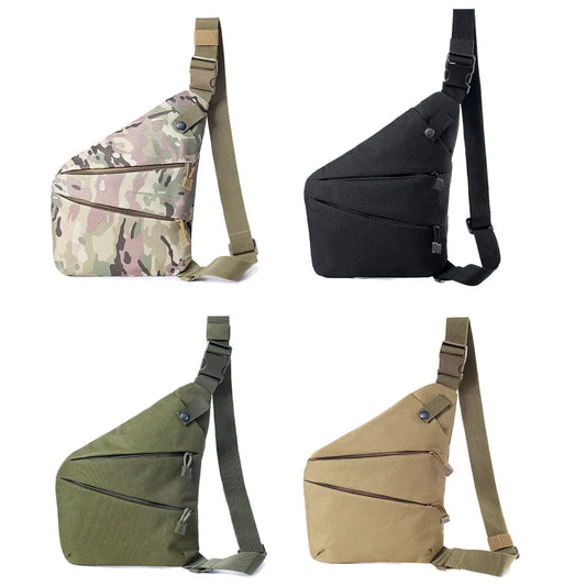 Holster Men's Left Right Nylon Shoulder Bag Anti-theft Bag Chest Bag Hunting Multifunctional Concealed Tactical Storage Gun Bag