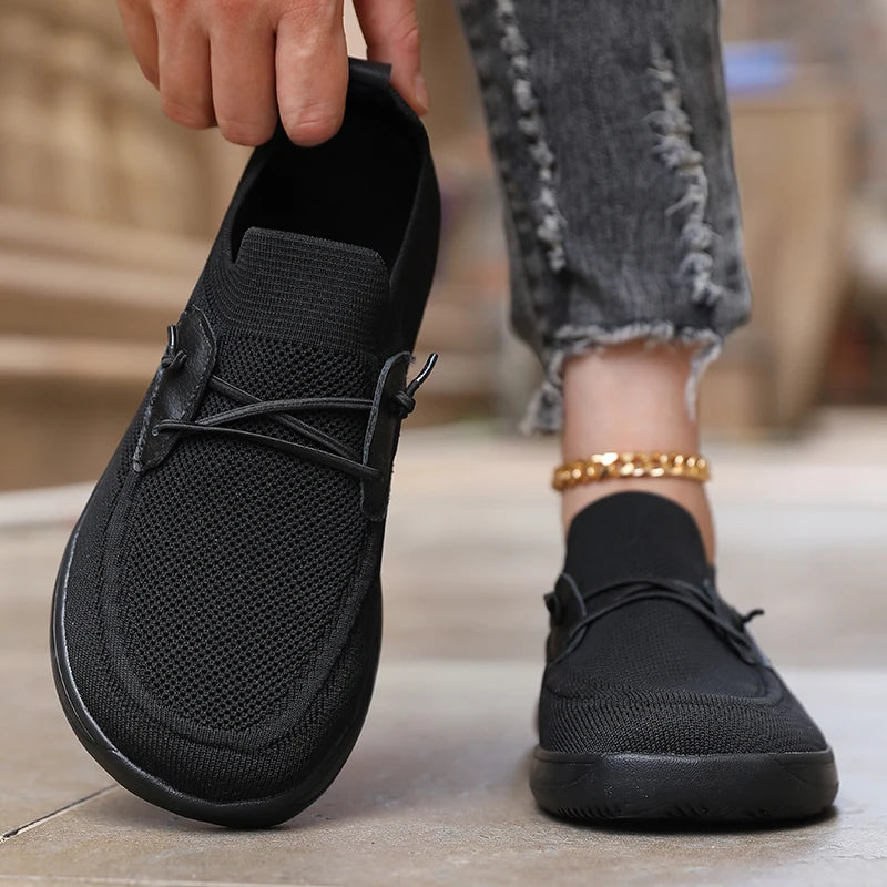 Men's One Foot Walking Shoe Wide Foot Non Slip Running Shoes Breathable Fitness Shoes Lightweight Fitness Sports Shoes Tennis