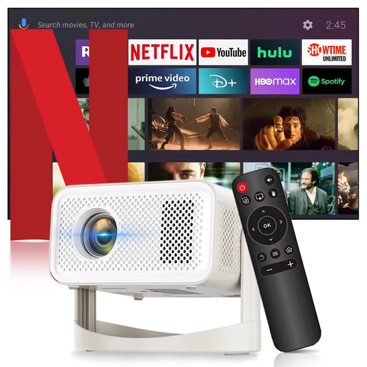 HT23 Plus Projector Mini Portable LED Video Android11 650 ANSI WIFI6 SmartProjector For 1080P 4K Video Home Cinema Projector New