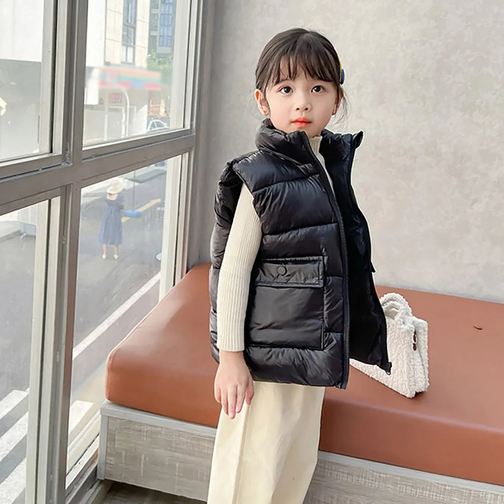Autumn Children Warm Thicken Vest Baby Acetate Waistcoat Kids Outerwear Coat Children Clothing Winter Boys Girls Jackets Vest