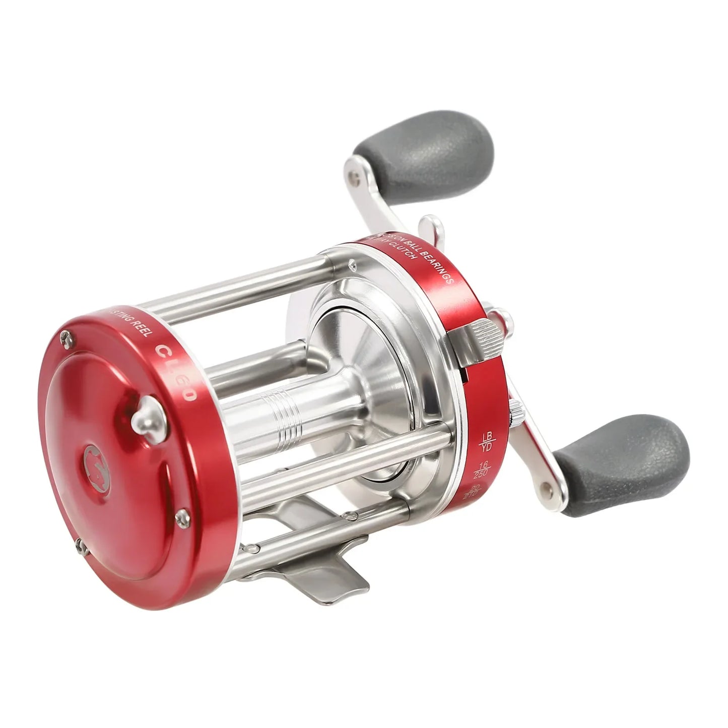 Durable Fishing Reel, Ergonomic Thumb Lever, 30lbs Carbon Fiber Drag, Precision Gears, Lightweight for Sea Fishing