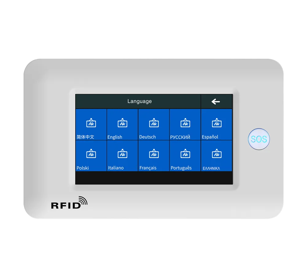 4.3 Inch Big Screen  Tuya Smart Life  WIFI+GSM/4G  Burglar Alarm System Touch Keypad Home Security Alarm Sensor Motion Detector