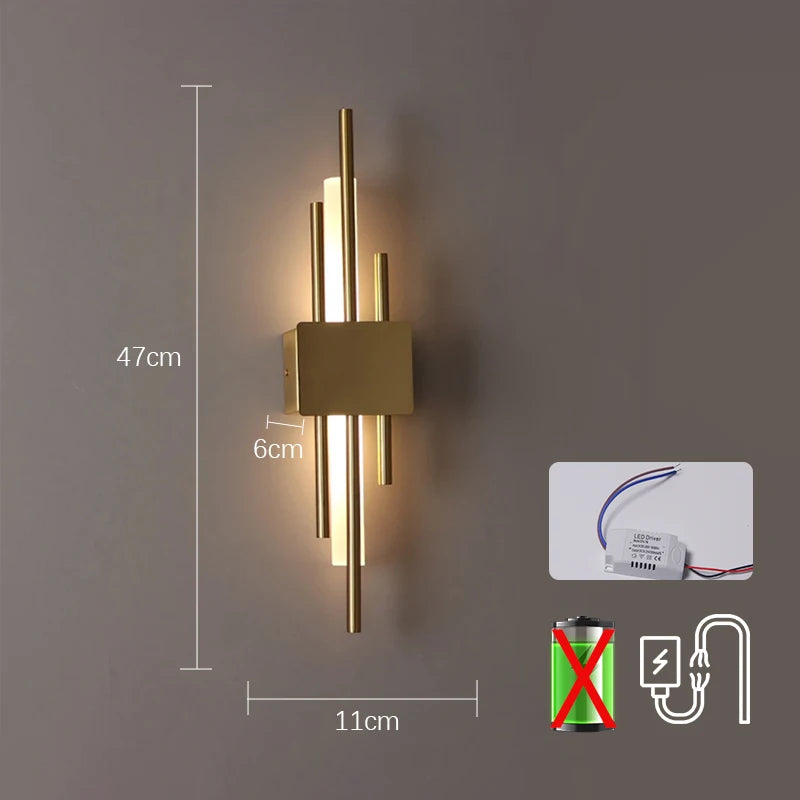 Nordic LED Wall sconce Lamp Indoor USB Plug in Light Bedroom Bedside Living Room Home Hotel Stairs Decoration Modern Wall Lamp