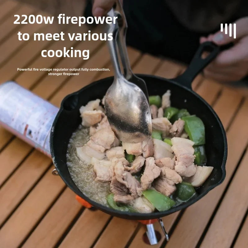 Portable Folding Gas Stove Card Camping Cookware Outdoor Mini Square Stove Ultra Light Travel Equipment Kitchen Supplies