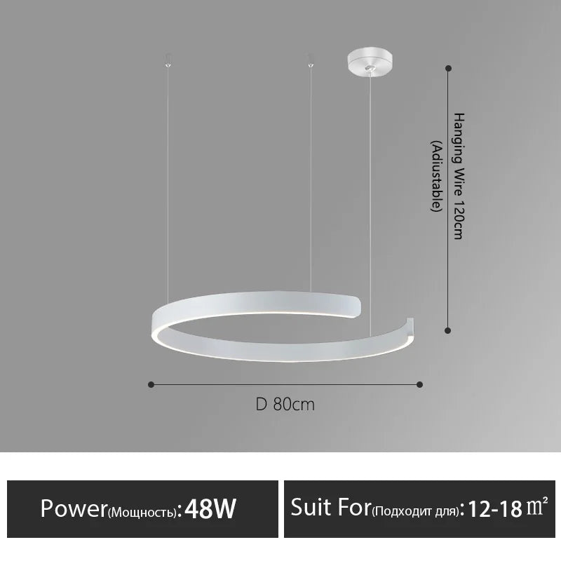 Minimalist restaurant lamp modern minimalist Nordic bar dining room dining table lamp designer C-word restaurant chandelier
