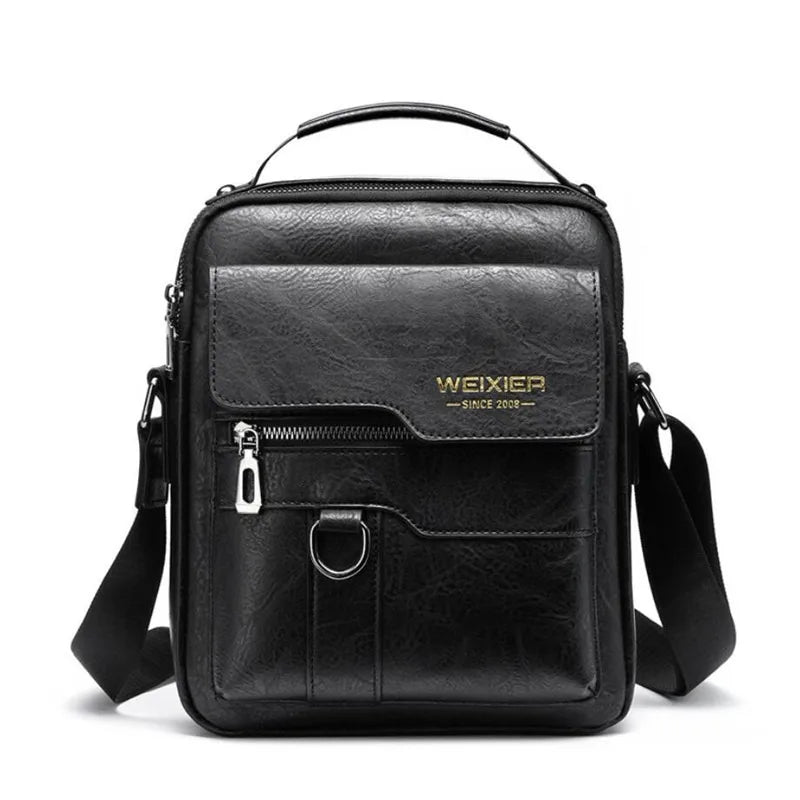 New Men Shoulder Bag for 10.4" Ipad PU Leather Business Handbags Men Messenger Bags Fashion Man Crossbody Bag