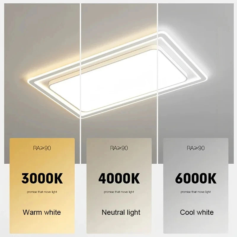 Modern LED Ceiling Lamp Creative Living Room Ceiling Lights with Remote Control Bedroom Study Dining Home Decor Lighting Fixture