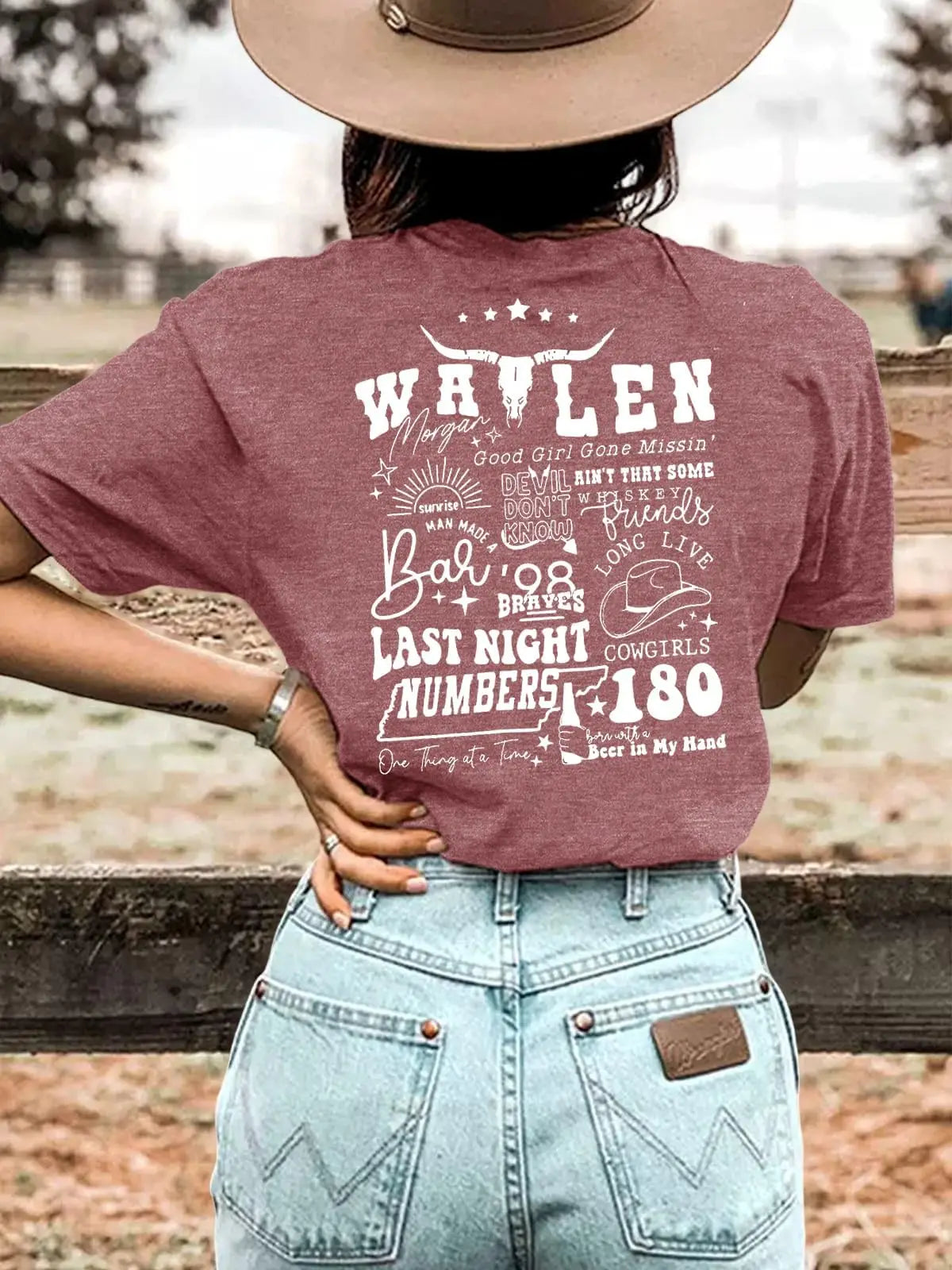Womens Western Graphic Cowgirls Shirt Rodeo Print Tops Short Sleeve Cowboy Tops
