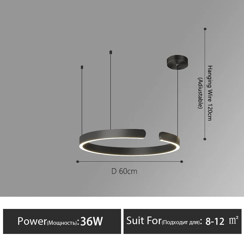 Minimalist restaurant lamp modern minimalist Nordic bar dining room dining table lamp designer C-word restaurant chandelier