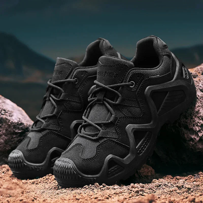 Mens Field Hunting Climbing Hiking Shoes Outdoor Combat Tactical Desert Boots Male Training Waterproof Sports Shoes Zapatos