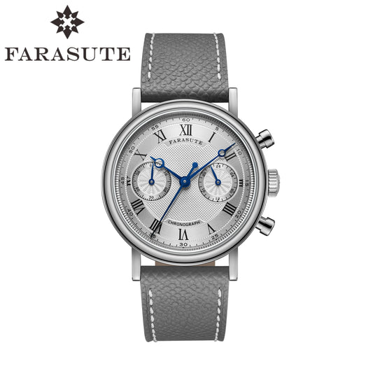 FARASUTE 2025 New Retro Mens Watches Quartz Watch For Men Speed Sports Chronograph  AR Coating  Sapphire VK64 Clock Reloj Hombre
