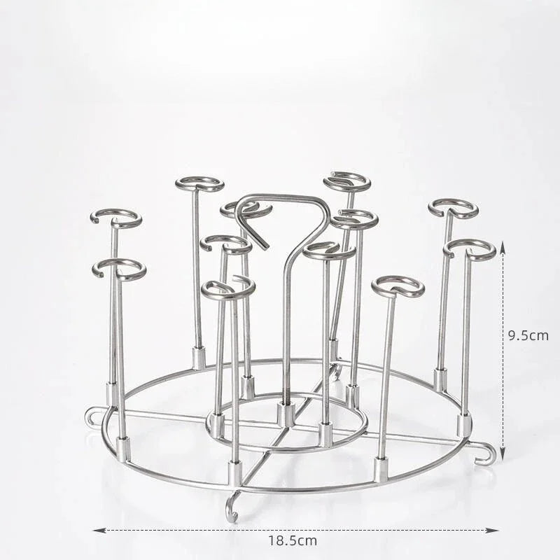 Food Grade 304 Stainless Steel Air Fryer Oven BBQ Skewer Rack Multi Functional Grill Stand For Kitchen And Outdoor Cooking Use