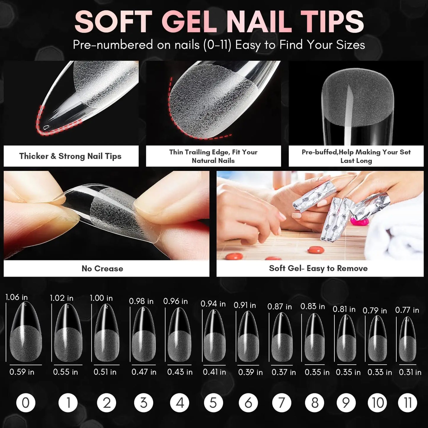 Makartt Gel x Nail Kit , Solid Nail Glue Gel with 500pcs Half Matte Almond Nails Tips & U V LED Nail Lamp For Nail Extension